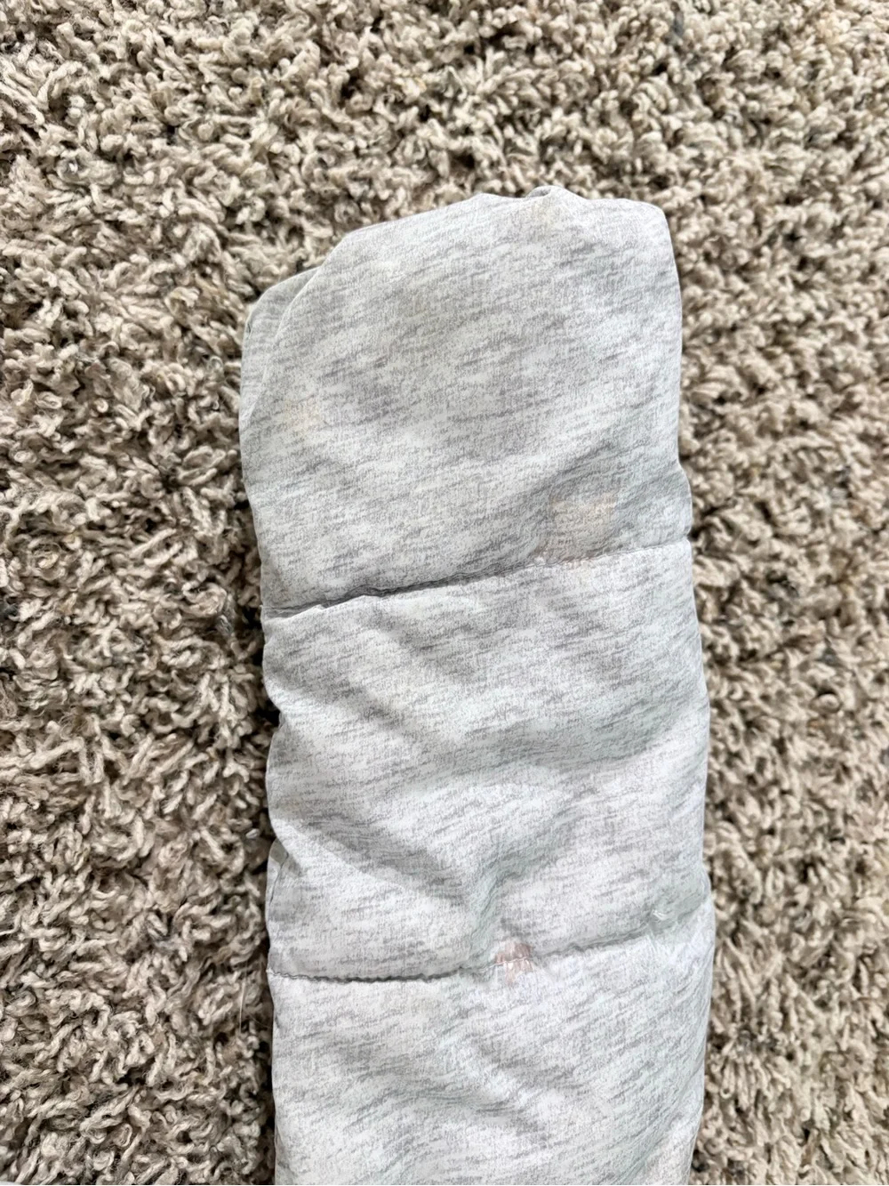 GAP Light Gray Quilted Hooded Puffer Coat